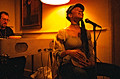 aaron, martha, bean café, nyc, april 2002