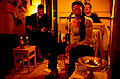 alan, martha, aaron, bean café, nyc, april 2002