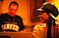 aaron, martha, bean café, nyc, april 2002