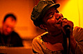 aaron, martha, bean café, nyc, april 2002
