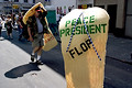 flip flop, united for peace & justice march, 7th avenue, nyc, august 2004