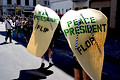 flip flop, united for peace & justice march, 7th avenue, nyc, august 2004