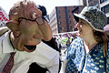 united for peace & justice march, 7th avenue, nyc, august 2004