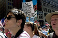 united for peace & justice march, 7th avenue, nyc, august 2004