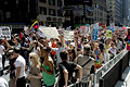 united for peace & justice march, 7th avenue, nyc, august 2004