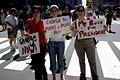 united for peace & justice march, madsion square garden, nyc, august 2004